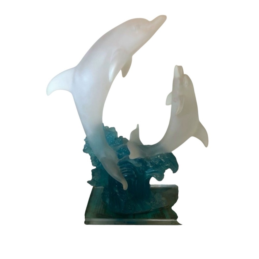 Lucite Crystalline Collection Dolphin Figurine